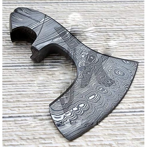JNR Traders Handmade Damascus Steel Axe/Hatchet Head Forged Damasc...