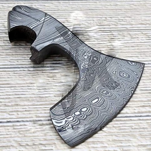 JNR Traders Handmade Damascus Steel Axe/Hatchet Head Forged Damasc...