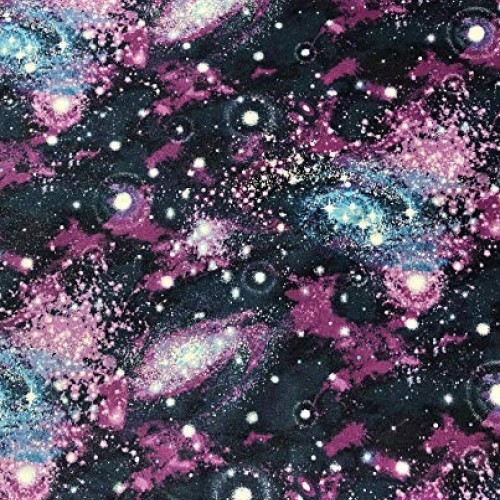 100% Cotton Fabric Sold by The Yard 1 Yard = 36 in. Length Galaxy...