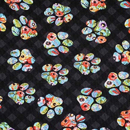 100% Cotton Fabric Sold by The Yard 1 Yard = 36 in. Length Floral...
