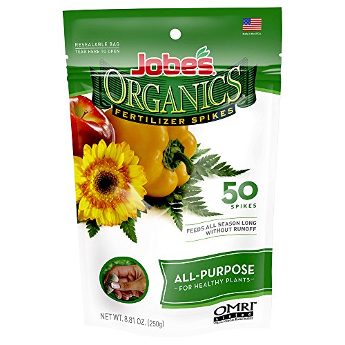 Jobes Organics All Purpose Fertilizer Spikes, 50 Spikes