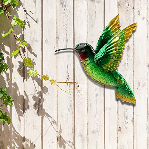 Johns Studio Metal Hummingbird Wall Decor Bathroom Glass Art Iron...