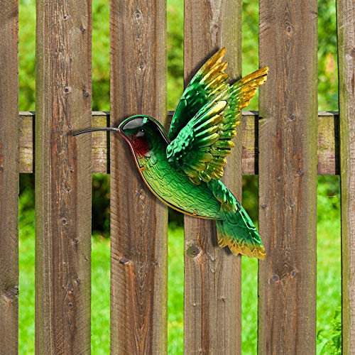 Johns Studio Metal Hummingbird Wall Decor Bathroom Glass Art Iron...