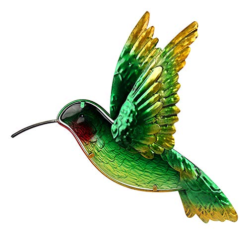 Johns Studio Metal Hummingbird Wall Decor Bathroom Glass Art Iron...