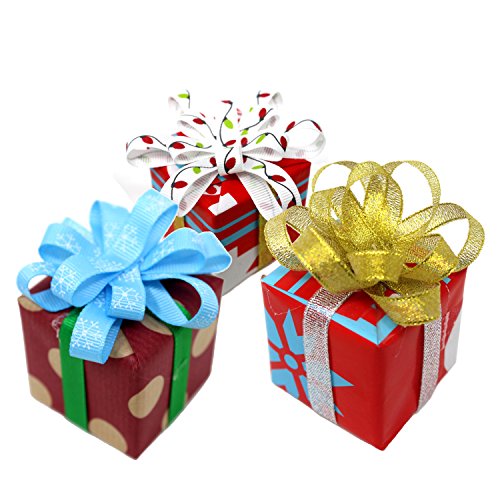 Joiedomi 18Pcs Christmas Ribbons; 90 Yard Grosgrain Satin Fabric R...