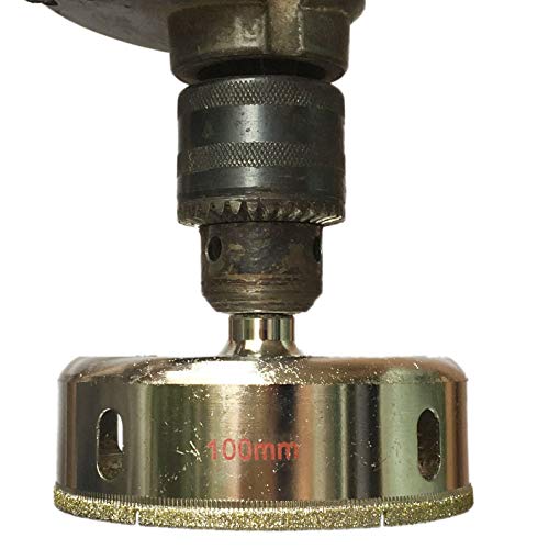 100mm 4 Diamond Hole Saws Drill Bit Masonry Drilling Tools for St...