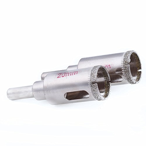 2Pcs 20mm 3/4 inch Diamond Hole Saws Granite Drill Bits Masonry T...