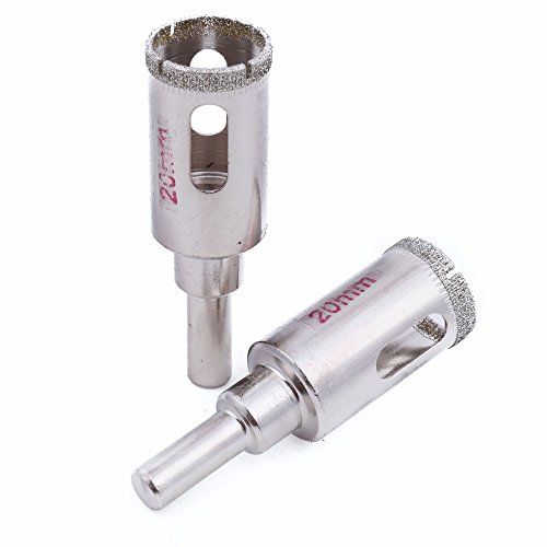 2Pcs 20mm 3/4 inch Diamond Hole Saws Granite Drill Bits Masonry T...