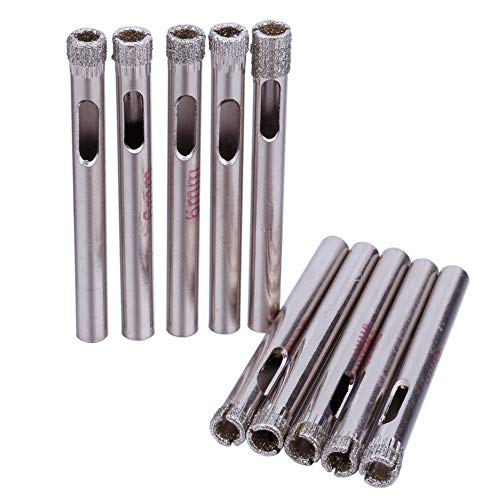 6mm 1/4 Diamond Hole Saw Drill Bit Coated Masonry Tools for Rocks...