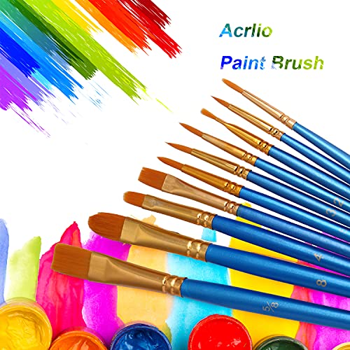 JOINREY Paint Brushes Set,20 Pcs Round Pointed Tip Paintbrushes Ny...
