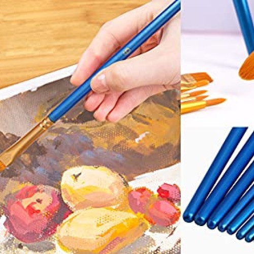 JOINREY Paint Brushes Set,20 Pcs Round Pointed Tip Paintbrushes Ny...