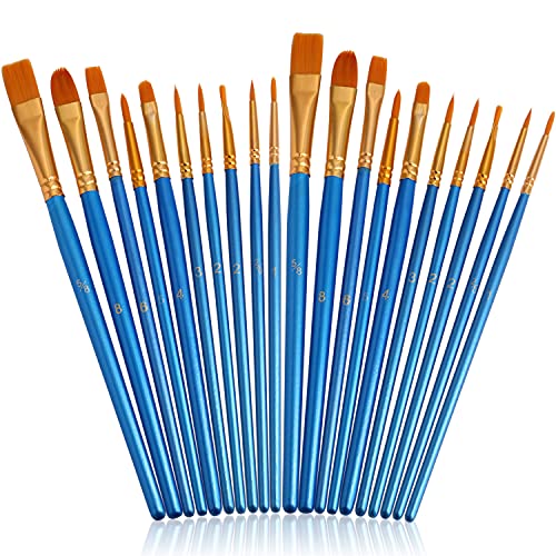 JOINREY Paint Brushes Set,20 Pcs Round Pointed Tip Paintbrushes Ny...
