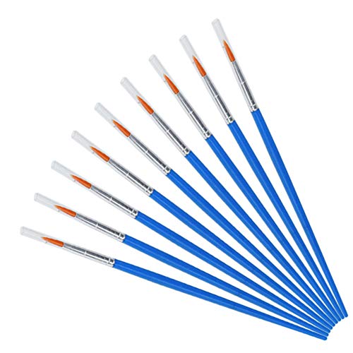 JOJODO Flat Paint Brushes Set，50 Pcs Art Paintbrushes for Kids/Ar...