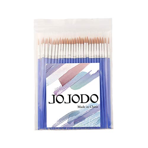 Round Paint Brushes，50 Pcs Art Paintbrushes for Kids/ Artists/Pai...