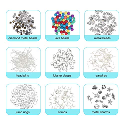 Jolitac Jewelry Making Supplies Kit Jewelry Beads, Charms, Finding...