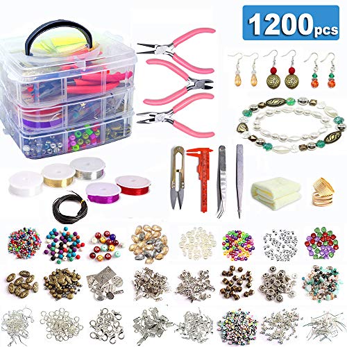 Jolitac Jewelry Making Supplies Kit Jewelry Beads, Charms, Finding...
