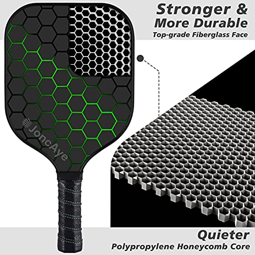 Pickleball Paddles Set of 4 incl 4 Fiberglass Pickleball Rackets, ...