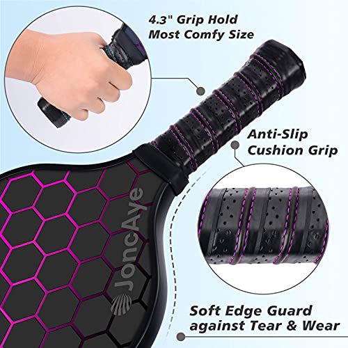 Pickleball Paddles Set of 4 incl 4 Fiberglass Pickleball Rackets, ...