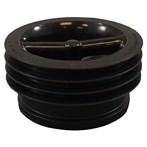 Jones Stephens 3-1/2 Green Drain Waterless Trap Seal, Black P24003