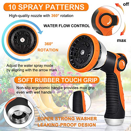 JOOIKOS Expandable Garden Hose 50ft - Flexible Water Hose with 10 ...
