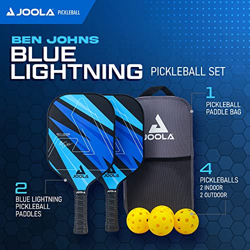 JOOLA Ben Johns Pickleball Set with 2 Fiberglass Paddles - Include...