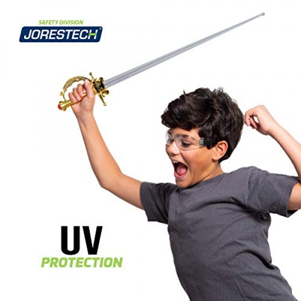 JORESTECH Kids Safety Glasses UV Protection Anti Scratch Clear Fra...