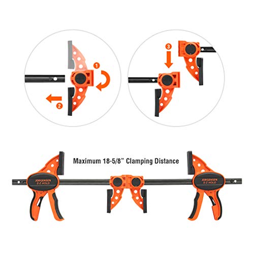 Jorgensen 6 One Hand Clamp/Spreader, 300 Lbs Clamping Force, E-Z ...