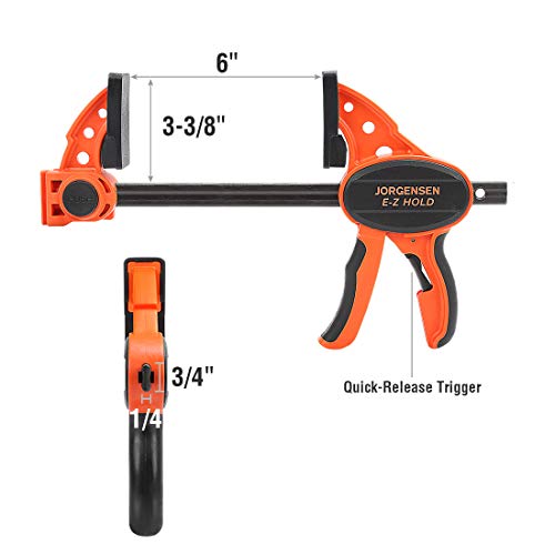 Jorgensen 6 One Hand Clamp/Spreader, 300 Lbs Clamping Force, E-Z ...