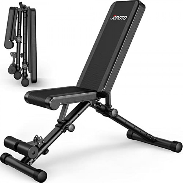 JOROTO MD35 Adjustable Weight Bench 8x4x3x3 Positions- 700 Pounds ...