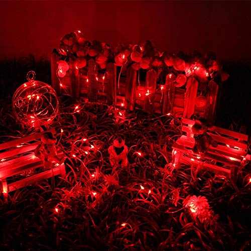 JosMega Upgraded Solar Powered String Fairy Lights 2 Pack 72 ft 20...