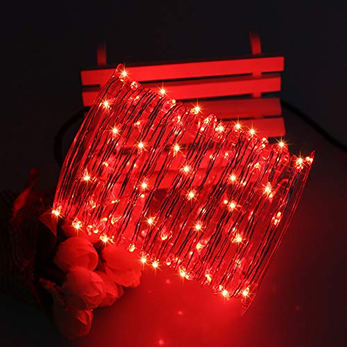 JosMega Upgraded Solar Powered String Fairy Lights 2 Pack 72 ft 20...