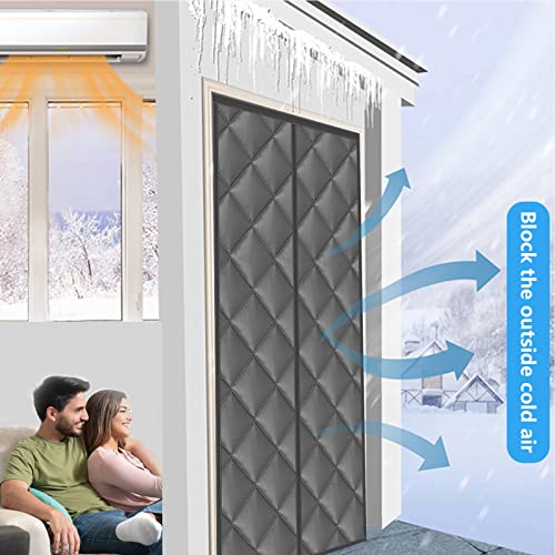 JOUALY Magnetic Thermal Insulated Door Curtain, Durable and Thicke...