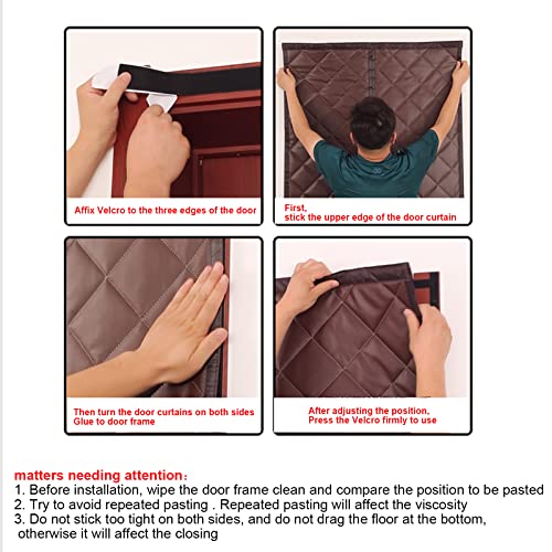 JOUALY Magnetic Thermal Insulated Door Curtain, Durable and Thicke...