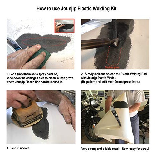 Jounjip Plastic Welding Repair Kit for Fuel Tank, Bumper, Canoe - ...