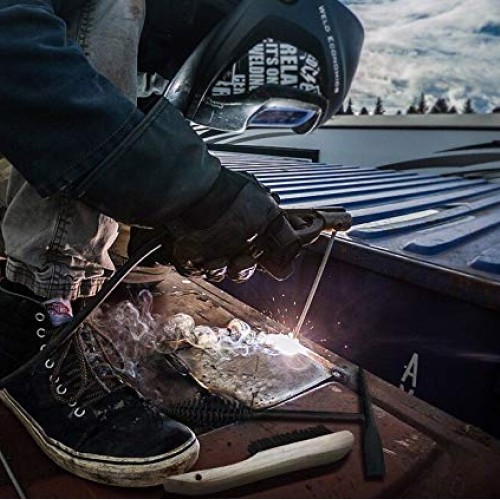 Welding Chipping Hammer + Stainless Steel/Carbon Steel Wire Scratc...