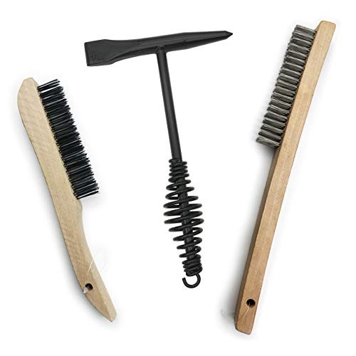 Welding Chipping Hammer + Stainless Steel/Carbon Steel Wire Scratc...