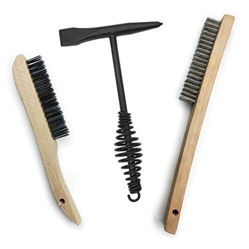 Welding Chipping Hammer + Stainless Steel/Carbon Steel Wire Scratc...