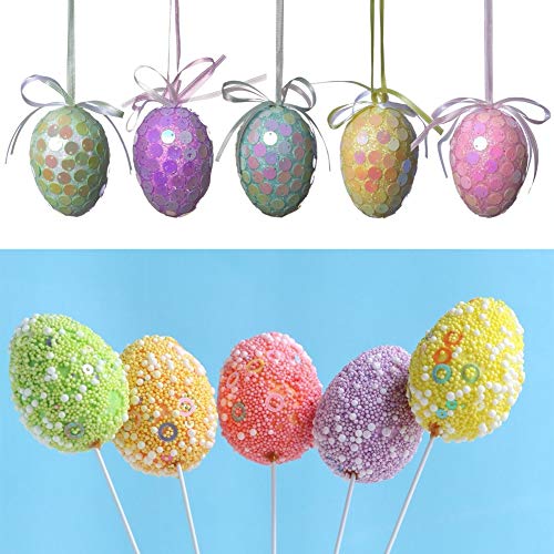 JOYAHO Styrofoam Eggs, 20 Pieces 2.8 Inches Easter Natural White C...