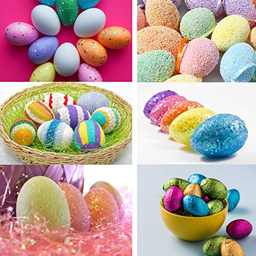 JOYAHO Styrofoam Eggs, 60 Pieces 5 Sizes Easter Smooth Polystyrene...