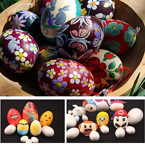 JOYAHO Styrofoam Eggs, 60 Pieces 5 Sizes Easter Smooth Polystyrene...