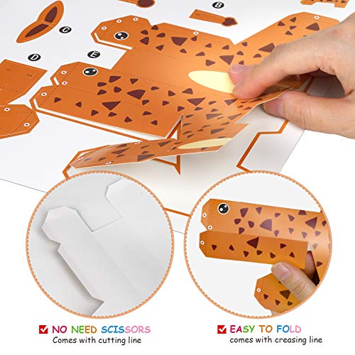 Construction Paper Kid Origami Kit, Paper Model for Crafts, 3D Puz...