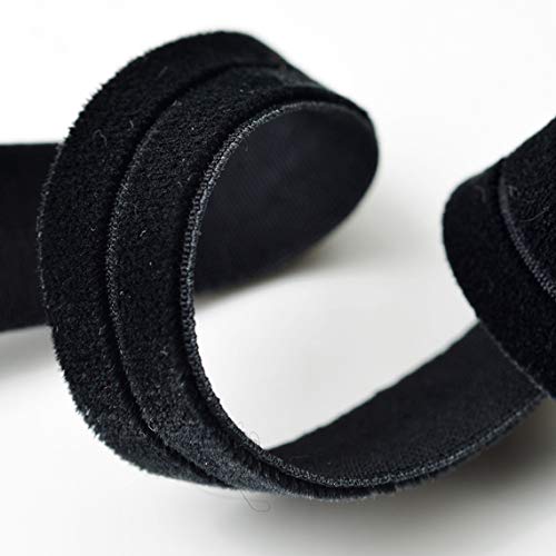 4-Yards 5/8 15mm Fold Over Velvet Elastic Stretch Ribbon Trim,...