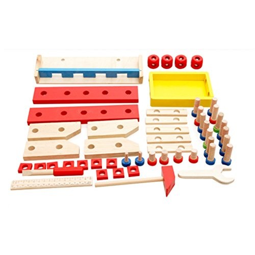 Joyeee Wooden Learning Workbench - Children Engineering Learn Work...