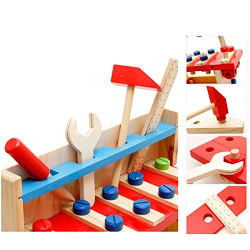 Joyeee Wooden Learning Workbench - Children Engineering Learn Work...