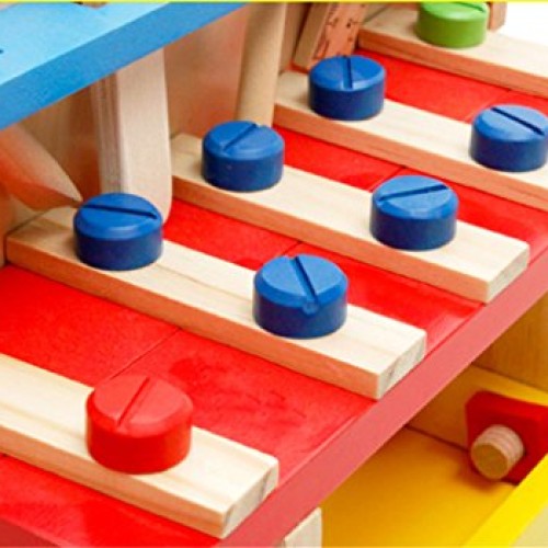 Joyeee Wooden Learning Workbench - Children Engineering Learn Work...
