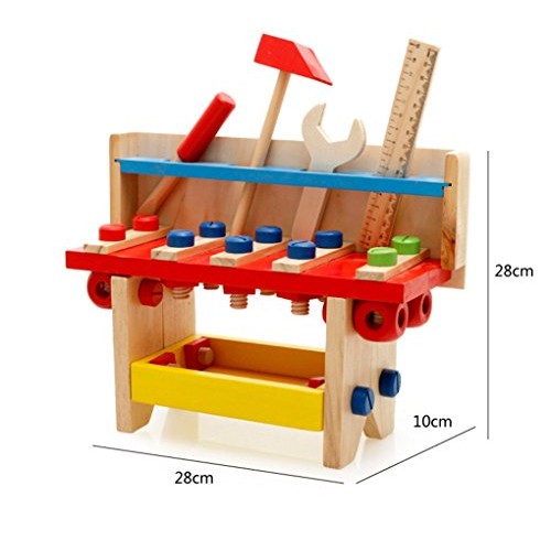 Joyeee Wooden Learning Workbench - Children Engineering Learn Work...