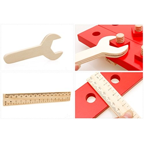 Joyeee Wooden Learning Workbench - Children Engineering Learn Work...