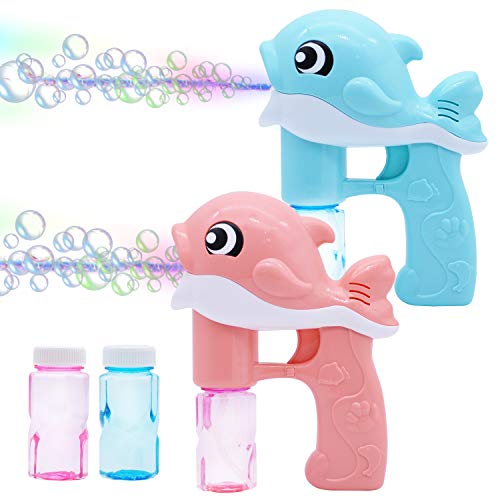 2 Bubble Kit Whale Automatic Bubble Maker Blower Machine with...