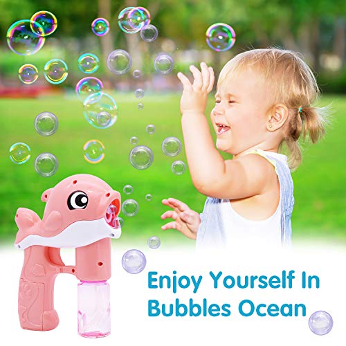 2 Bubble Kit Whale Automatic Bubble Maker Blower Machine with...