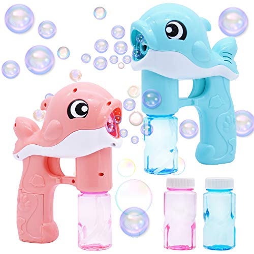 2 Bubble Kit Whale Automatic Bubble Maker Blower Machine with...